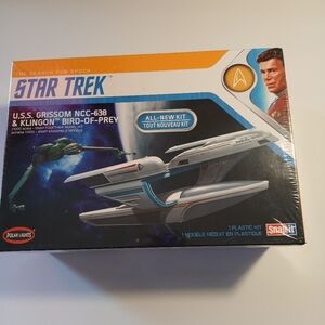Star Trex U.S.S. Grissom NCC 638 & KLINGON BIRD OF PREY MODEL KIT NIB